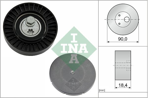 Rolka napinacza paska wieloklinowego do Audi, 531 0880 10, INA w ofercie sklepu e-autoparts.pl 